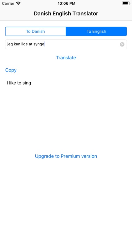 Danish English Translator