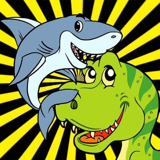Dino And Shark Game icon