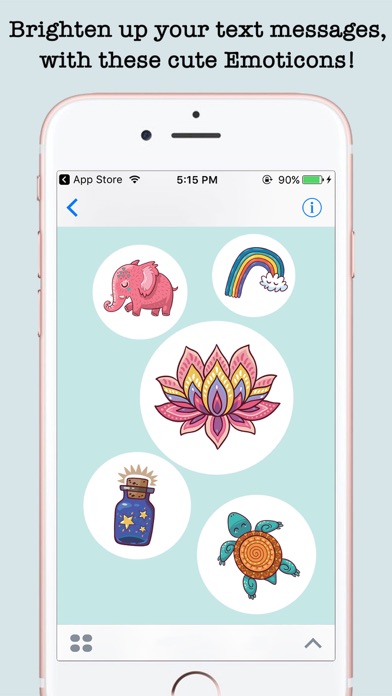 Cute Art Stickers For iMessageのおすすめ画像2