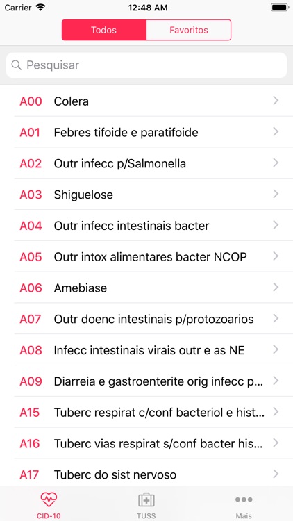 Tabelas da Saúde: CID-10, TUSS screenshot-0