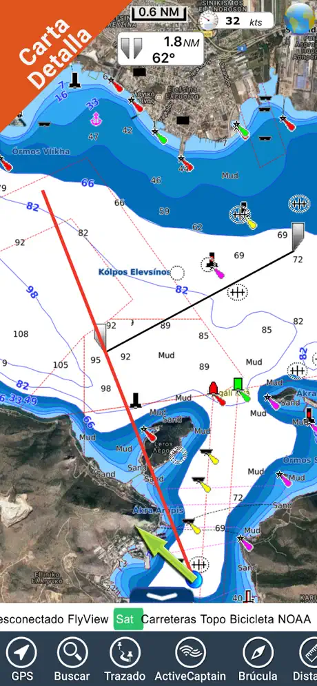 Grecia Cartas Náuticas GPS HD