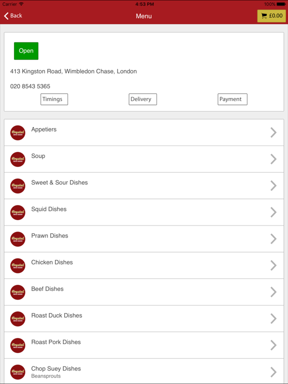 Screenshot #5 pour Crystal Chinese Takeaway