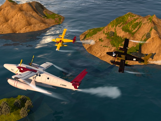 Flying Sea-Plane Games 2018 iPad screenshot 7 - Games app
