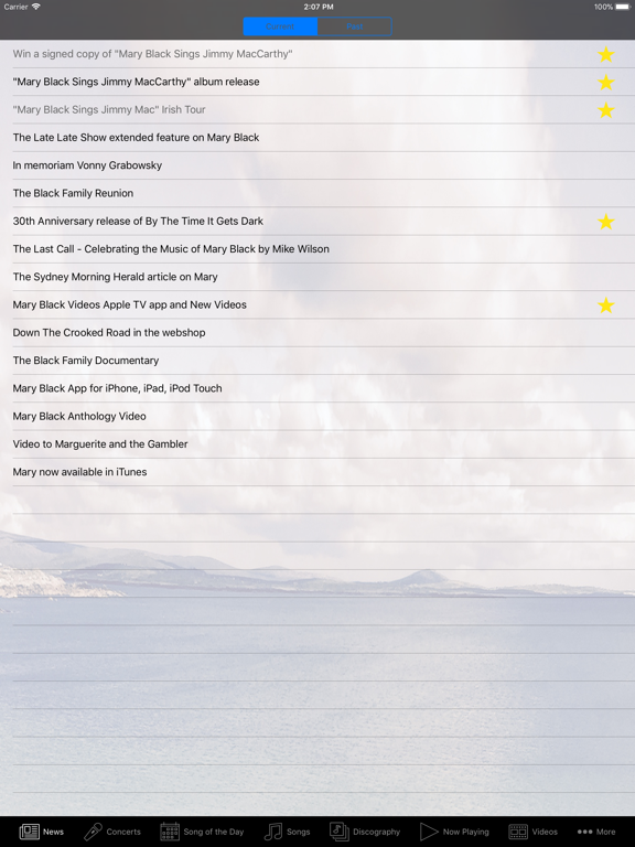 Mary Black iPad screenshot 1 - Music app