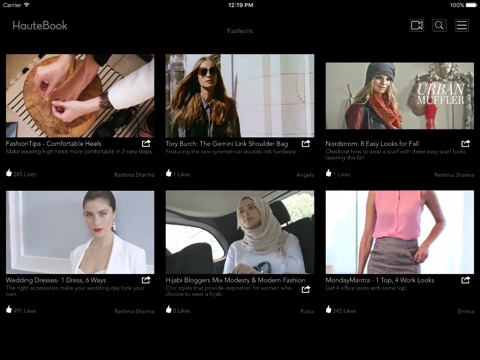 HauteBook: Videos, Fun, Art screenshot 4