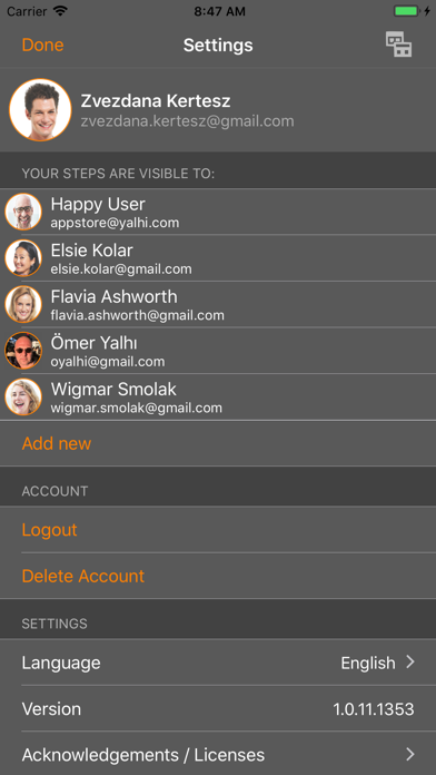 Screenshot #2 pour Steps Leaderboard
