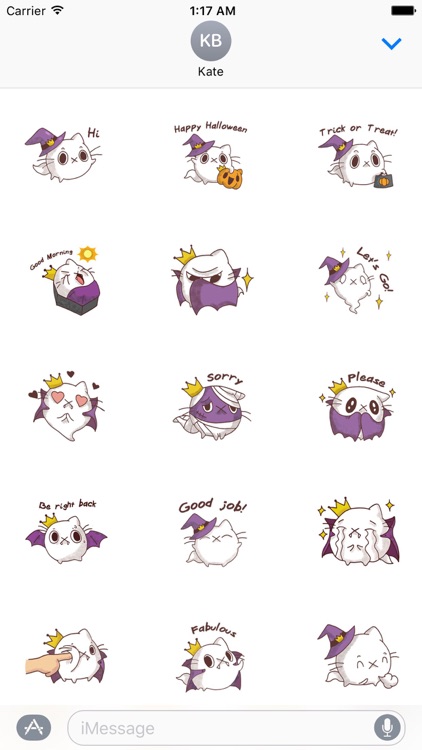 Halloween of Cute Cat Sticker