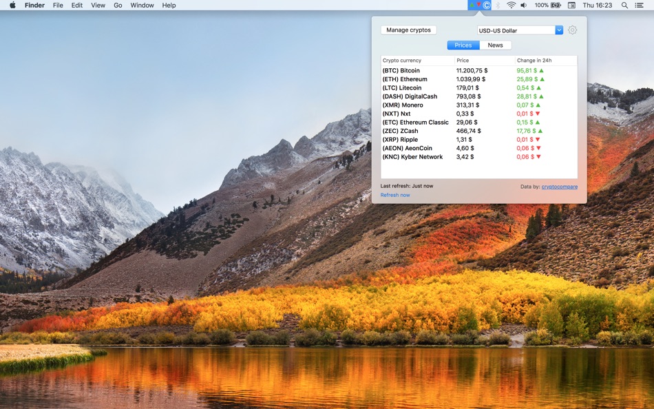 #1. Crypto Price (macOS) 由: Josip Bernat