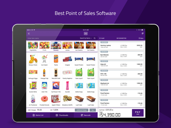 3S POS iPad screenshot