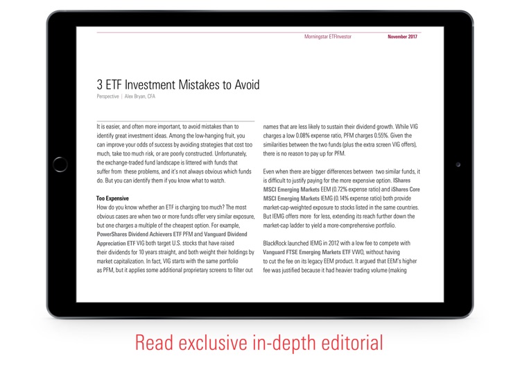 Morningstar ETFInvestor screenshot-4