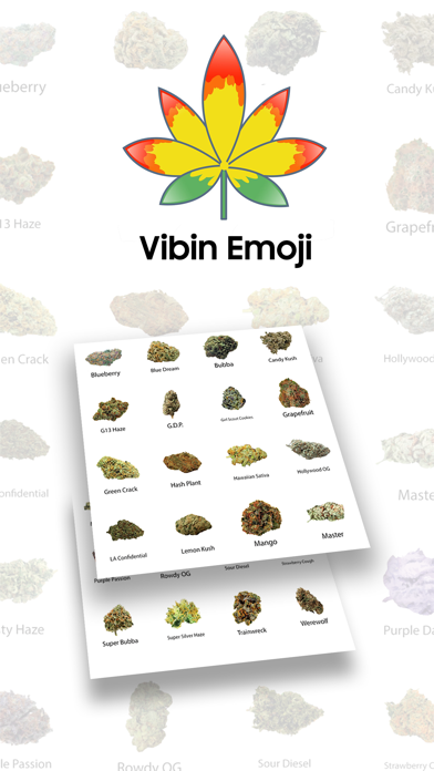 Screenshot #2 pour Vibin Weed Emoji Keyboard