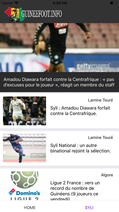 Guineefoot.info App screenshot 3