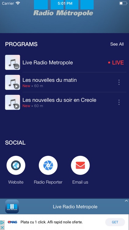 Radio Metropole Haiti By Audionow Digital Haiti Llc