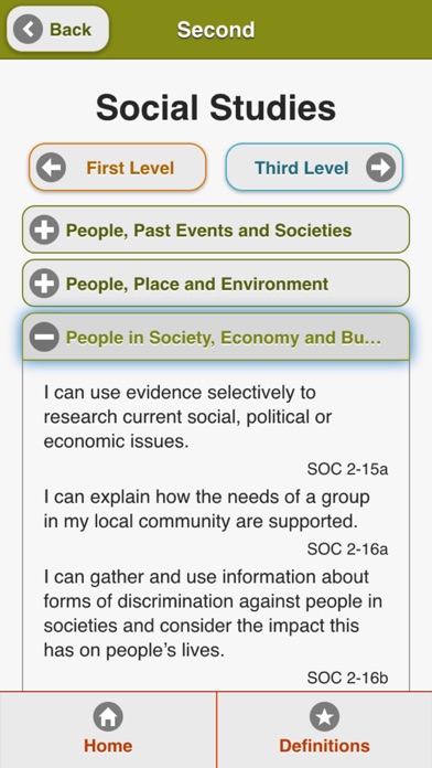 Curriculum for Scotland Screenshot