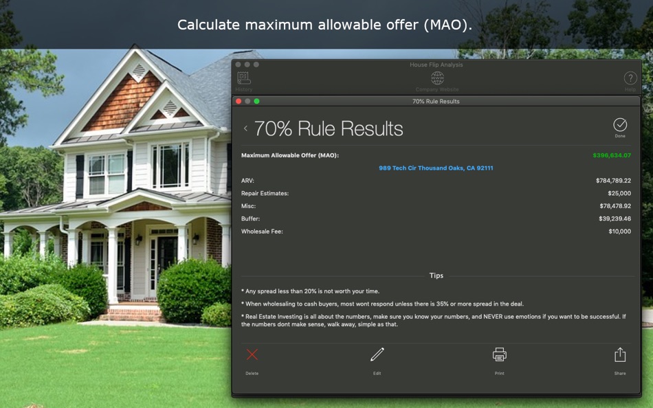 House Flip Analysis - 3.4 - (macOS)