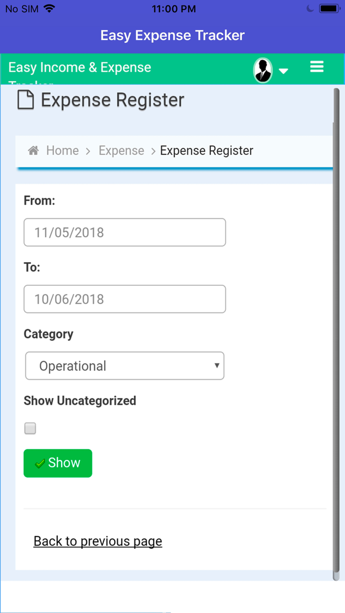 Easy Expense Tracker Manager