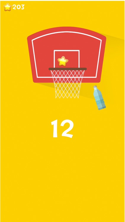 Basketball flip hoop challenge