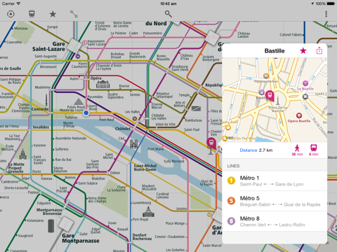 Paris Rail Map Lite screenshot 2