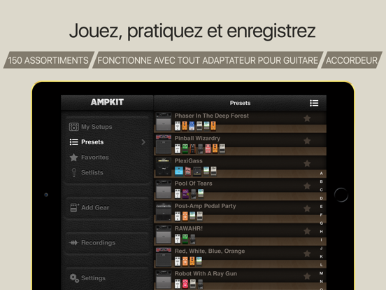 Screenshot #5 pour AmpKit - Guitar amps & pedals