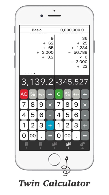 Calculator + - Twin Plus App #