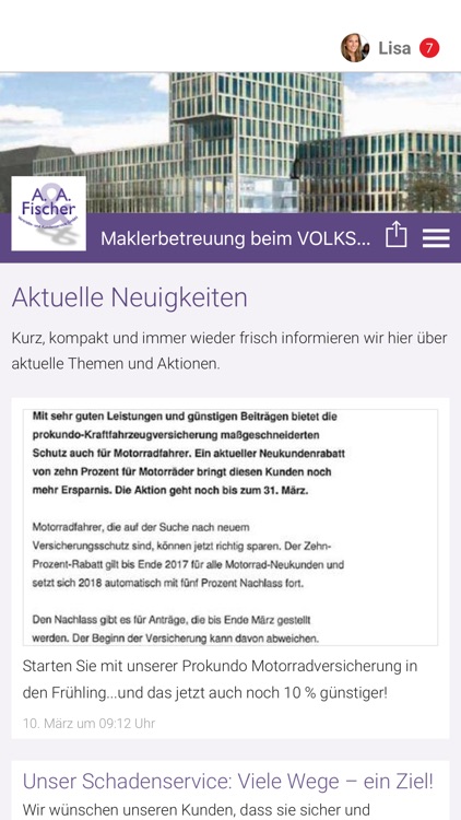 Maklerbetreuung VOLKSWOHL BUND