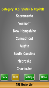 ABC Order List screenshot