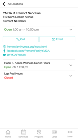 Fremont Family YMCA screenshot