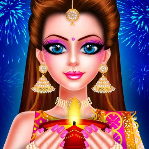 Indian Doll Diwali Celebration icon