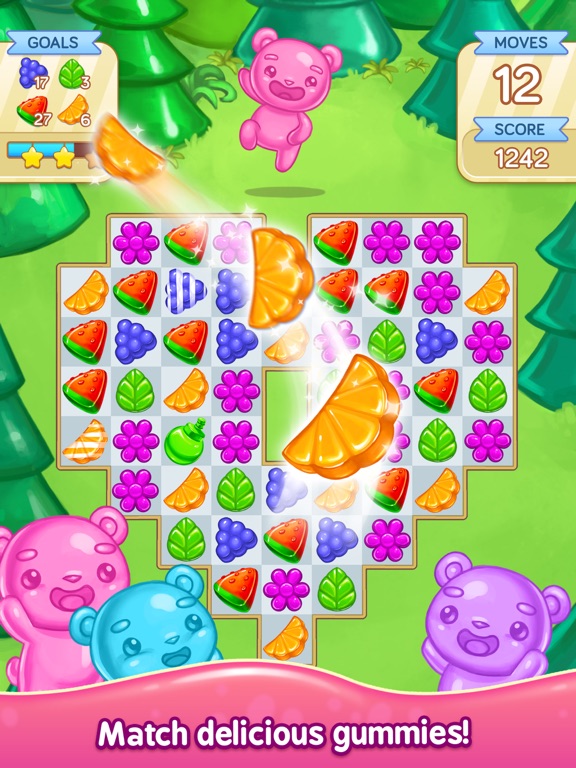 Gummy Gush: Match 3 Puzzleのおすすめ画像1