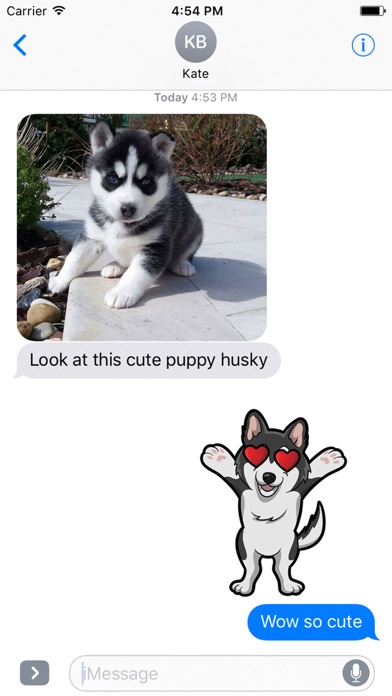 My HuskyMoji Dog Stickers screenshot 2