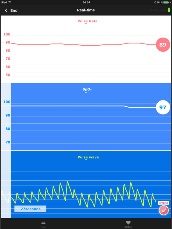 NISSEI Pulsfit iPad screenshot