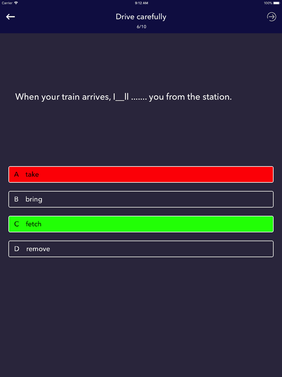 English Grammar Academy iPad screenshot 2 - Education app