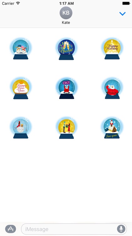 Snow Globe Christmas Sticker