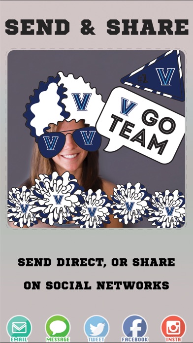 Villanova Wildcats Selfie Stickers screenshot 4