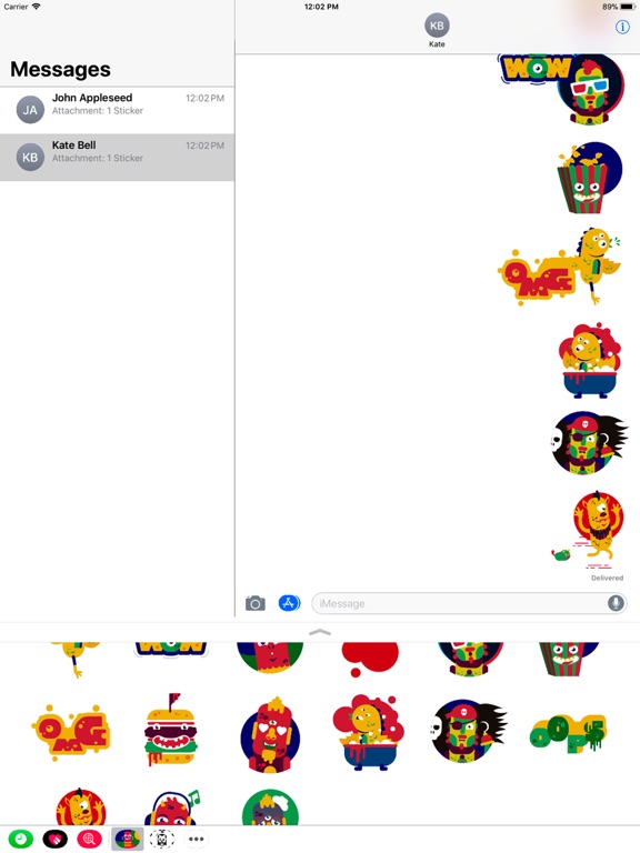 Monster-Mash iPad screenshot 4 - Stickers app