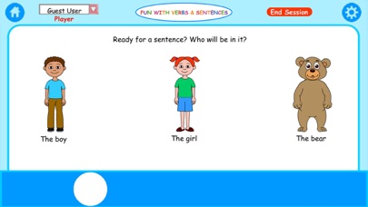 Fun with Verbs & Sentences LT Screenshot