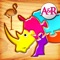 Visit the jungle, complete first puzzles, and practice addition with 1+2=3 Jungle for kids from 2-6