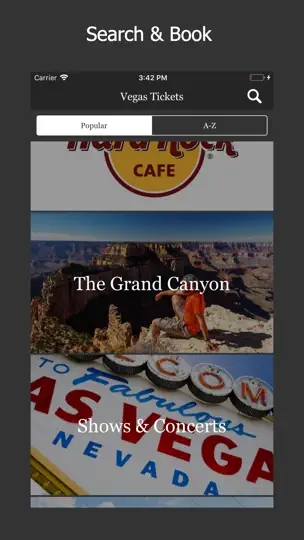 Las Vegas Tickets iPhone Screenshot 1