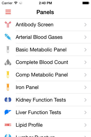 Lab Values Reference screenshot 2