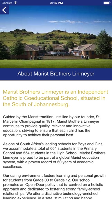 Marist Brothers Linmeyer screenshot 2