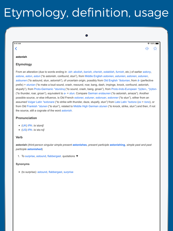 Screenshot #5 pour English etymology and origins