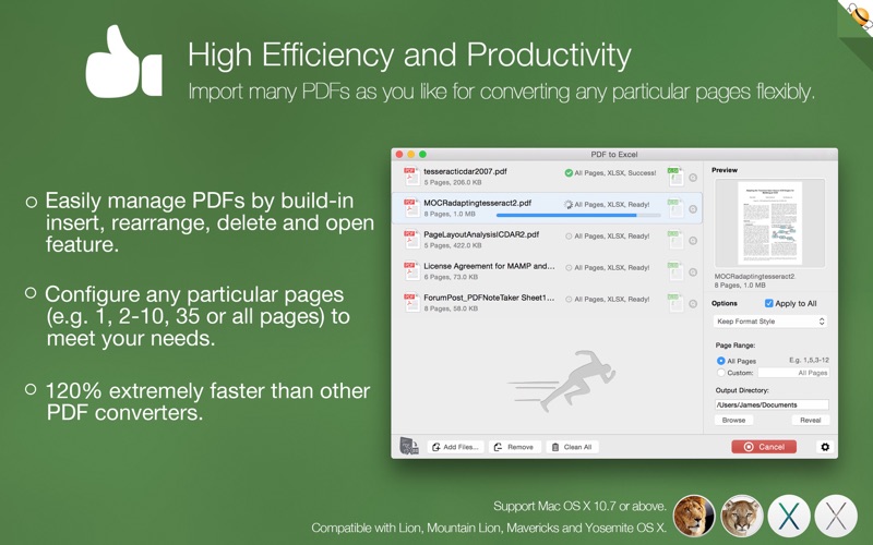 PDF to Excel OCR Converter Pro Screenshot