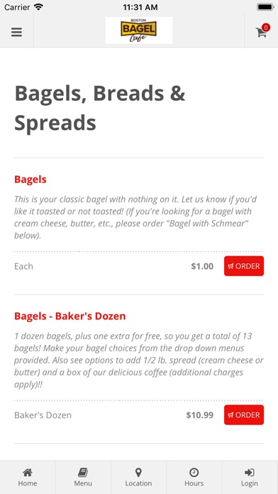 Boston Bagel Cafe screenshot 2