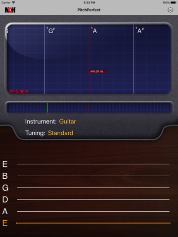 PitchPerfect Guitar Tuner iPad screenshot