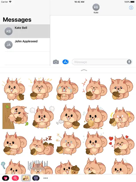 Kwipi Squirrel Love Acorn
