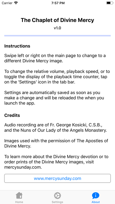 Chaplet of Divine Mercy Audio iPhone screenshot 5 - Lifestyle app