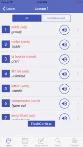 Learning French Vocabulary screenshot #2 for iPhone