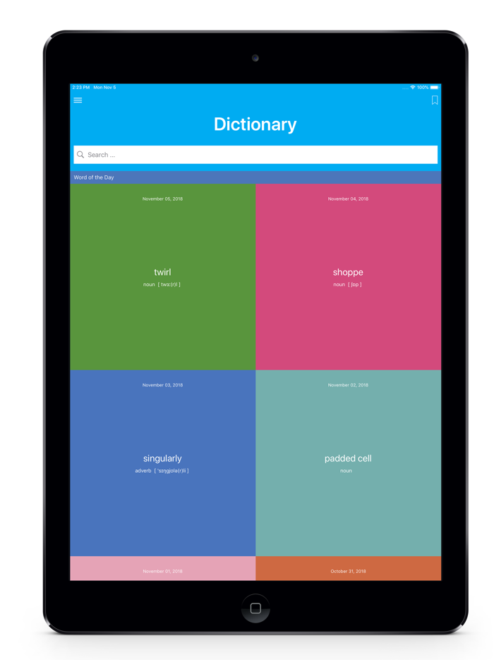 MBox Dictionary English