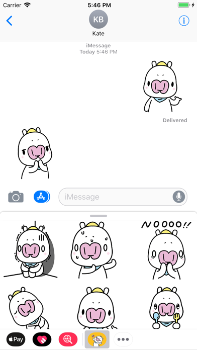 Screenshot #3 pour Sunny Pig Animated Stickers