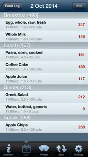 tap & track calorie counter iphone screenshot 3